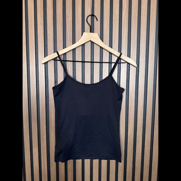 New Zara Cami Shirt Small Womens Black Tank Top Jersey Fabric - Picture 2 of 6